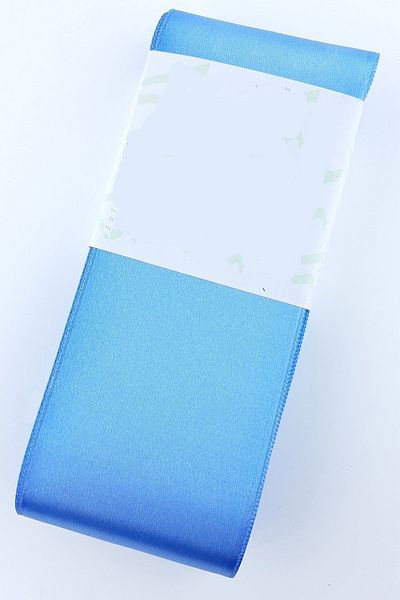GELD Baby Blue Gold Glitter Σατέν Κορδέλα 1 Μέτρο Πλάτος 6 εκ