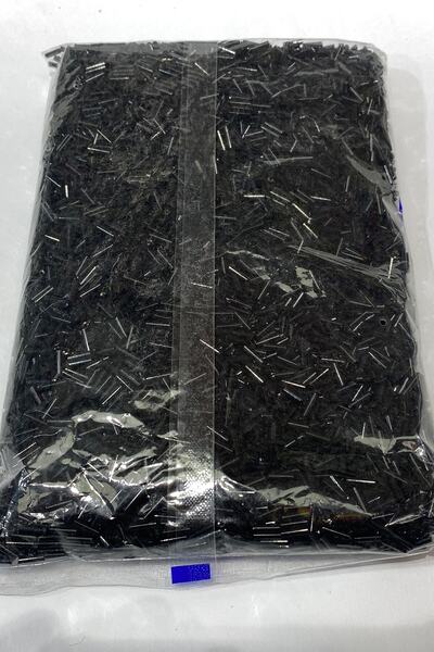 Bontex Crne ravne tube perle 1 pakovanje 500 grama – Perle