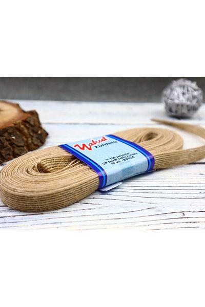 YAKUT Ornament Supplies Jute Ribbon 1 cm
