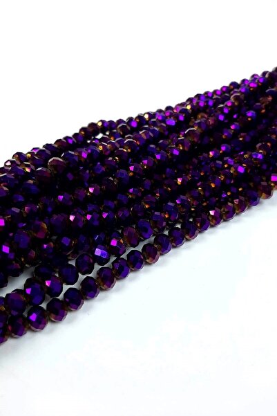 FdayAksesuar Vrste perli Ljubičaste kristalne perle sa premazom 8 mm – Perle