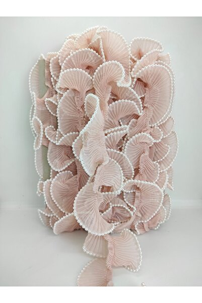 Bontex Διακοσμητική λωρίδα με πιέτες και βολάν από πούδρα γαλάζιου χρώματος 1...