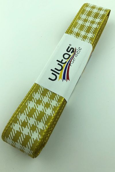 Ulutaş Στολίδια Υλικά Λάδι Πράσινο Φύλλο Τυπωμένη Ταφτά Κορδέλα Πλάτος 2,5 cm 1 Μέτρο – Κορδέλα – Κορδέλα