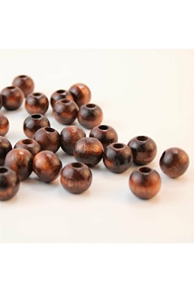 FdayAksesuar Ποικιλία από ξύλινες χάντρες καφέ χρώματος 20 χιλιοστά 1 συσκευα...