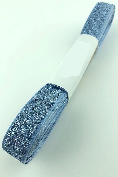 Bontex Blue Velvet Glitter Κορδέλα Πλάτος 1,5 cm 1 Μέτρο – Κορδέλα – Κορδέλα