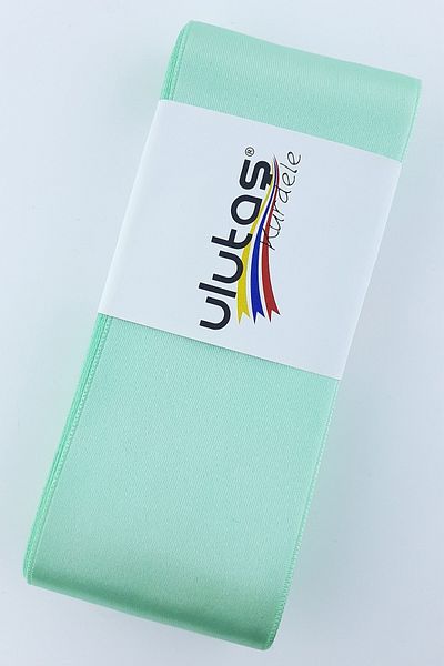 Ulutaş Glitter Water Green Gold Satin Κορδέλα Πλάτος 6 cm 1 μέτρο – Κορδέλα – Κορδέλα
