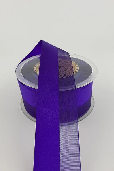 Ulutaş Στολίδια Υλικά Purple Waterway Ribbon 1 Meter Πλάτος 4 cm – Κορδέλα – Κορδέλα