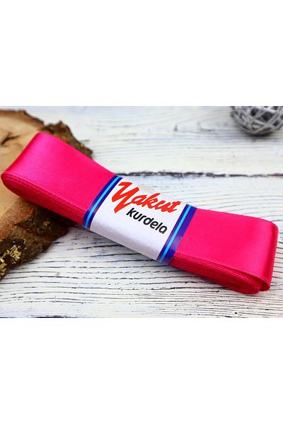 YAKUT 4 cm Σατέν Κορδέλα Φούξια 1 Μπάλα 10 μέτρα
