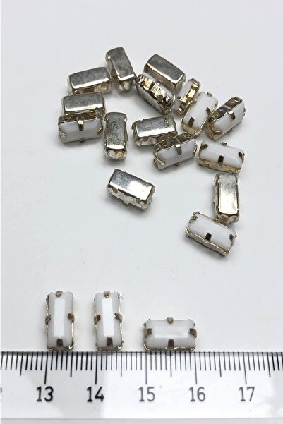 Bontex Carcasă dreptunghiulară albă din plastic, piatră decorativă, 1 pachet ...