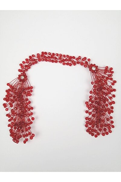 Bontex Αξεσουάρ Μαλλιών με Κρυστάλλινες Πέτρες και Κόκκινα Φτερά – Αξεσουάρ Ν...