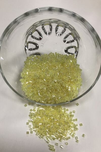 Bontex Svetložute perle u pakovanju od 50 grama, veličine 2-2,5 mm – perle