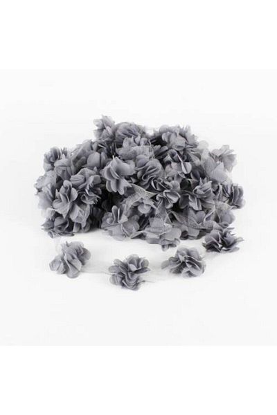 Aker Hediyelik Καπνιστό 1m Rose Laser Cut Flower 12-13 τμχ Organza Tulle Edge Ornament Textile Design Ύφασμα Τεχνητό Στολίδι –