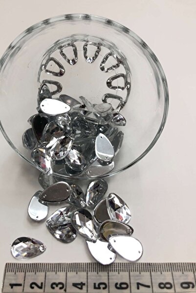 Bontex Прозрачен капков пластмасов камък 1 опаковка 20 грама – мънисто