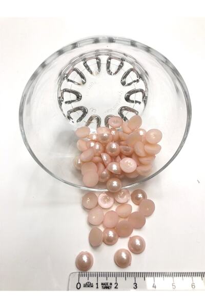 Bontex Mărgele de plastic cu jumătate de perlă 1 pachet 50 grame – margele