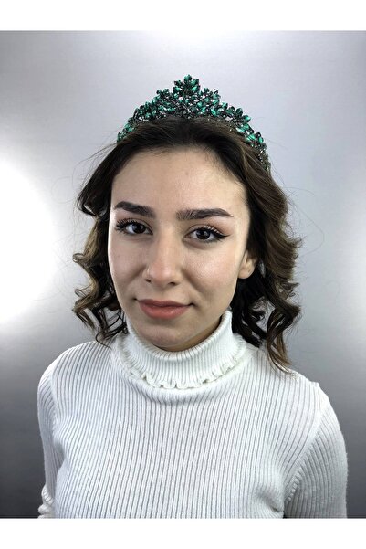 Bontex Coroana Emma verde închis și henna de mireasă pentru femei – Coroană –...