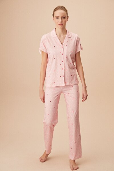 SUWEN Pyjama - Rosa - Gepunktet