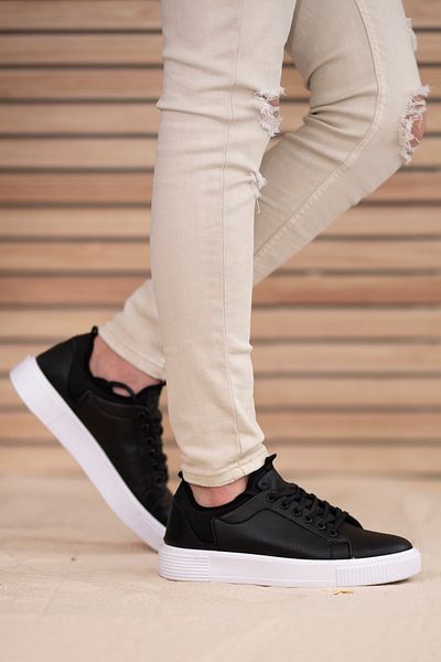 Riccon Μαύρο Λευκό Unisex Sneaker 0012658