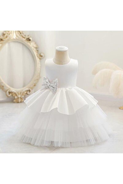 Mashotrend Sırtı Açık Kat Kat Tüllü Elbise - Kat Kat Tül Elbise - Sırt Dekolt...