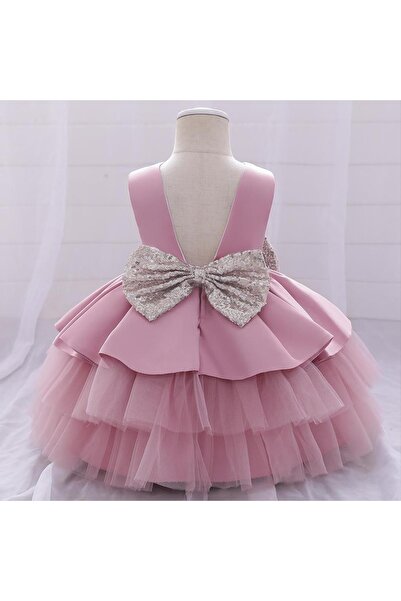 Mashotrend Backless Layered Tulle Dress - Layered Tulle Dress - Backless Girls' Evening Dress Mini Dress