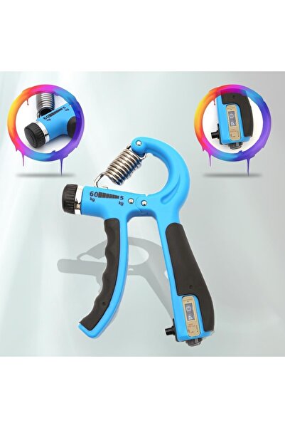 Mashotrend Mavi 5-60 Kg Ayarlanabilir El Güçlendirici Yay Hand Grip Trainer -...