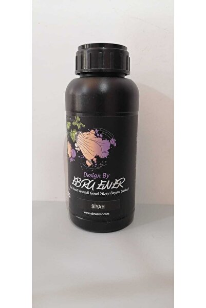 Ebru Ener Yeni Nesil Vernikli Genel Yüzey Boyası (anka) Siyah 500ml
