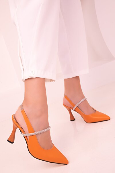 SOHO Orange Women's Classic Heeled Shoes 16965