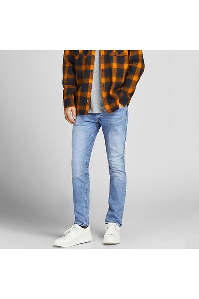 Jack & Jones Мъжки сини дънки Glenn Original (12203510-bd)