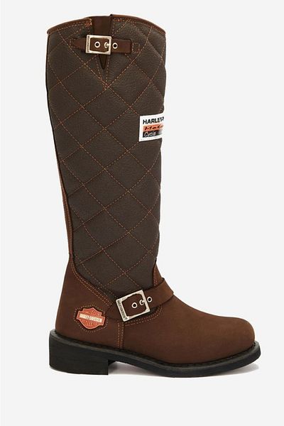Harley Davidson Lacona Hi 646 Γνήσιες Δερμάτινες Μπότες Σκούρο Καφέ Nubuck