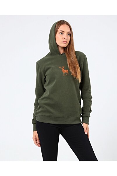 GENIUS STORE Store Women's Thessaloniki Outdoor Hooded Sweatshirt Embroidered Casual Sports Sweatshirt
