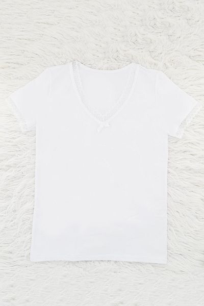Belinay 8025 V-Neck Short Sleeve Bodysuit