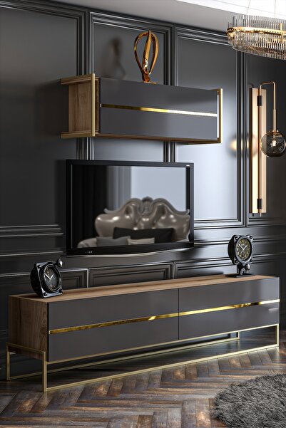 Givayo Mobilya Lucifer Tv Ünitesi Çırağan Antrasit 180cm