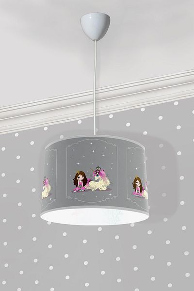Bebişim Halı Princess Girl And Pony Children's Room Pendant Chandelier
