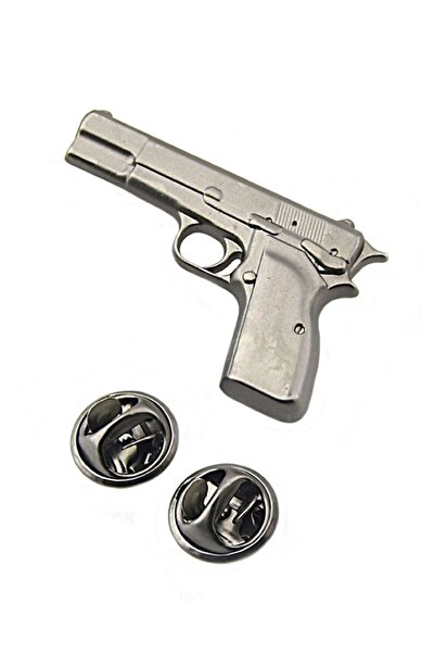 anahtarlıksepeti 14 Lü Tabanca Rozet (Mat Siyah)