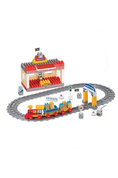 DEDE Brand: Rail Train Set 65 Pieces Category: Character Figure Toys