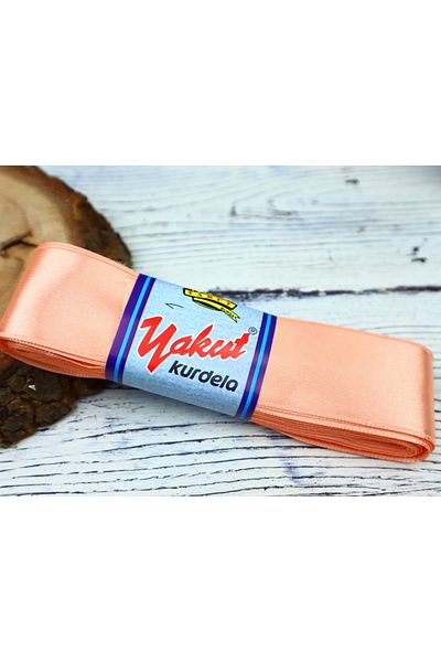 YAKUT 4 εκ. Σατέν Κορδέλα Salmon 1 Μπάλα 5 μέτρα