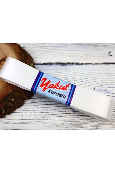 YAKUT Στολίδια Υλικά Σατέν Κορδέλα 3 εκ. Κρέμα