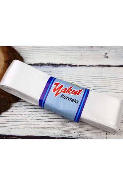 YAKUT Διακοσμητικά Υλικά Σατέν Κορδέλα 4 εκ. Κρέμα 5 μέτρα