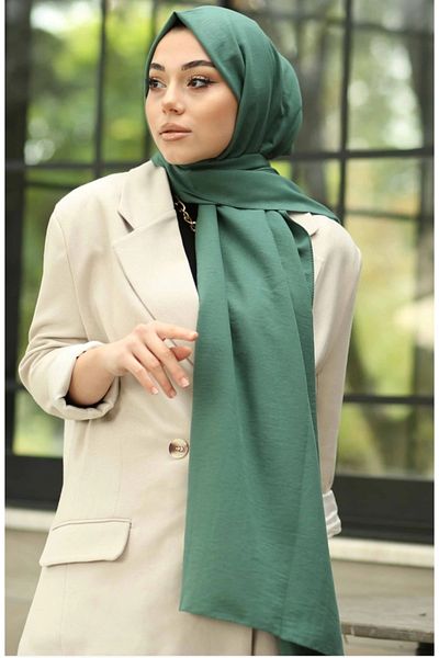 HAR-UM Ticaret Women's Cotton Jazz Shawl Green