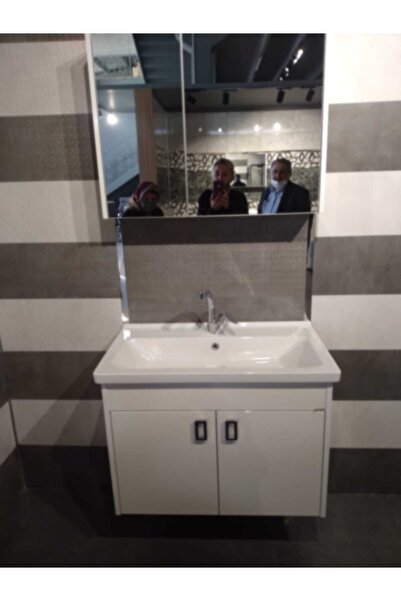 KILINÇLAR Miray Antrasir Beyaz Lavabo Dolabı