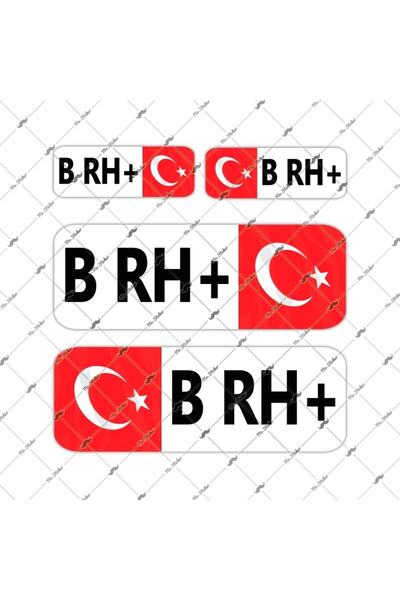 Bay Etiket Bt05 Reflektif B Rh Pozitif (+) Kan Grubu Etiket Seti