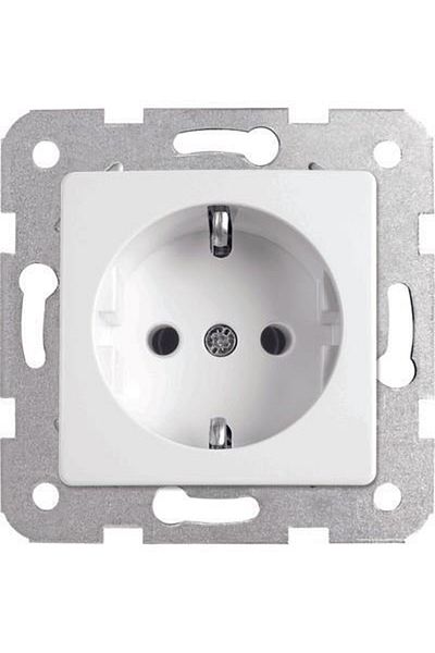 MAKEL Defne White Grounded Socket Frameless