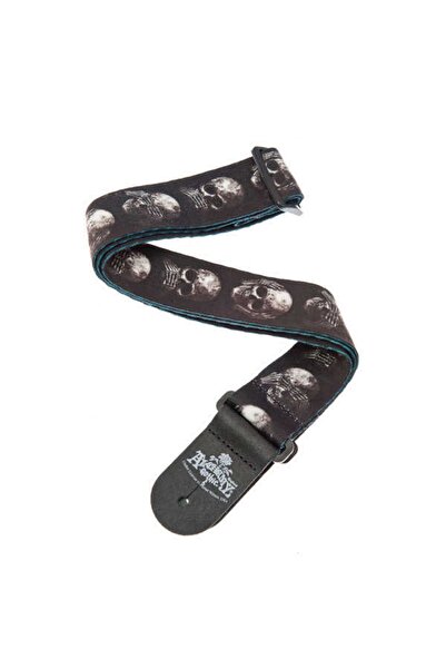 Genel Markalar Alchemy Gothic Collection Straps 50al01 - Muted Skulls Gitar A...