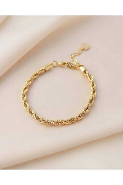 JEWELRY Burgu Gold Kararmaz Çelik Bileklik
