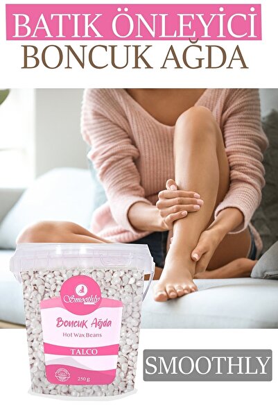 Smoothly Talco Beyaz Inci Soyulabilen Boncuk Ağda, 1 Adet Tüy Losyon, 4 Spatula