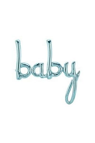 ÖYKÜ SÜS Baby Blue Combined Text Foil Balloon