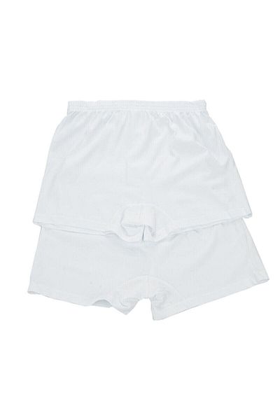 Muraty 6 Pieces Dagi Combed Cotton White Cuffed Boxers