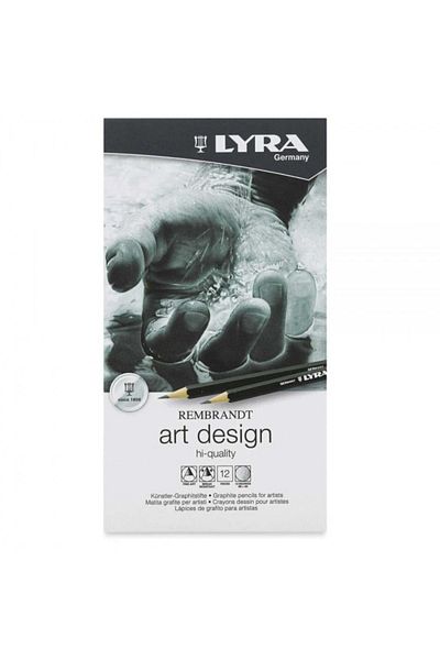 LYRA Rembrandt Art Design Professional Graduated Pen Set 12 Pieces Metal Box