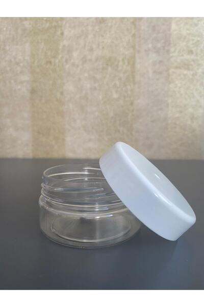 UGEE 50 Ml Şeffaf Sert Plastik Krem Kutusu 30 Adet