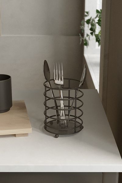 Tekno-tel Mg069 - Black Round Countertop Spoon Holder Mat