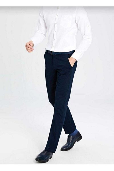 MaviMoure I'm a Friend Men's Classic Cut Linen Marcus Pantolon