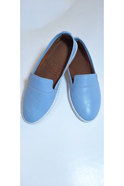 KAPAR Balerini clasici albastru din piele naturala